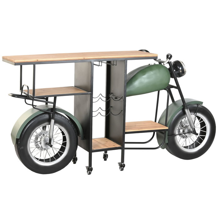 Range Bouteilles Home ESPRIT Marron Noir Vert foncé 188 X 59 X 99 CM