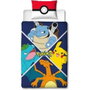 Pokémon Parure de couette Starter Evolution II Multicouleur, 2 pièces