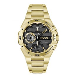 HUGO BOSS Montre 1530338 en Acier Inoxydable Doré