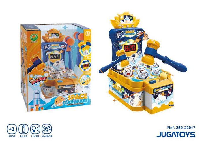 JugaToys Jeu de marteau Espace, golpea las bolas JugaToys Jeu de marteau Espace, golpea las bolas