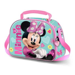 Karactermania - Minnie - Porte-aliments isotherme avec design 3D en relief, asa réglable - 20 x 26 x 10 cm