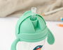 KioKids Taza Aprendizaje Step 3, Tasse d'Apprentissage Bébé avec Paille Anticolique, Asas Démontables, Vert, 300 mL, pour +6 Mois
