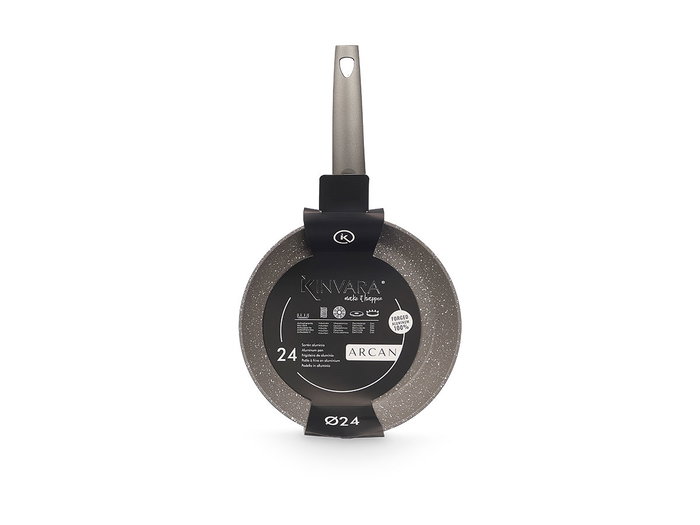 Kinvara Poêle à Induction Antiadhésive Aluminium Forgé 24 cm (Set de 6)