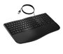 HP 485 Comfort Clavier Filaire USB avec Touches Programmables, Repose-Poignet et Trois Angles Réglables pour PC