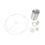 Lampe suspendue Brownsville Ø450x200 mm textile