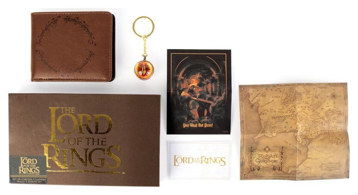 Cerdá Coffret cadeau Le Seigneur des Anneaux avec portefeuille et porte-clés Cerdá Coffret cadeau Le Seigneur des Anneaux avec portefeuille et porte-clés