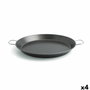 Quid Senia Noir Poêle Métal Acier Ø 46 cm (4 Unités)