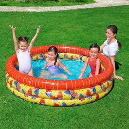 Bestway Piscina Hinchable Infantil 3 Aros Mariposas 168x38 cm