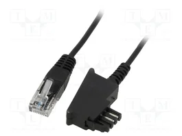GOOBAY Câble téléphonique RJ45 vers TAE F - 0,5m - Noir