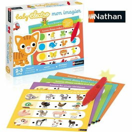 Nathan Nathan Baby Electro - Jeu éducatif électronique pour enfant de 2 ans, stylo sonore et lumineux, apprentissage premiers mots, couleur blanc et multicolore