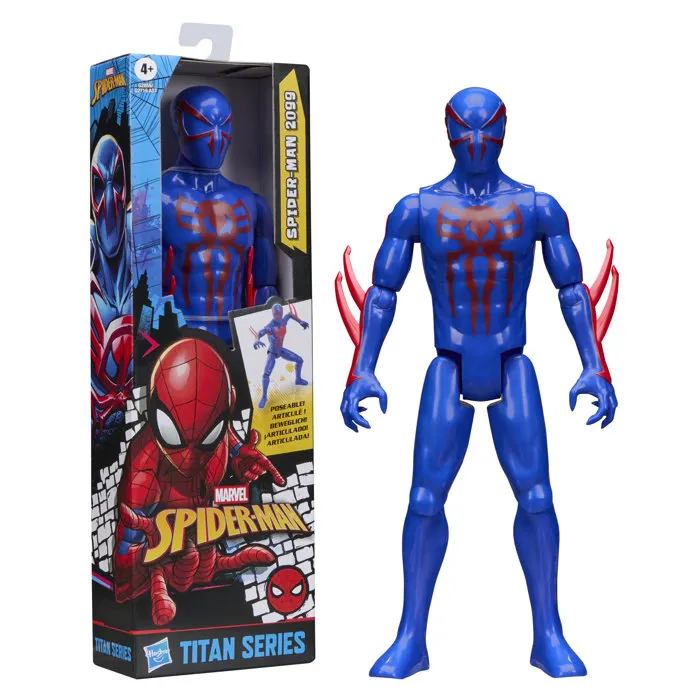 Hasbro Marvel Spider-Man Titan Series - Figurine deluxe Spider-Man 2099 de 30 cm - Jouet super-héros dès 4 ans