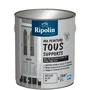 Ripolin Peinture Multi-Supports Gris Clair RAL 7035 Mat 2L - Application Directe Bois Fer Alu PVC Béton