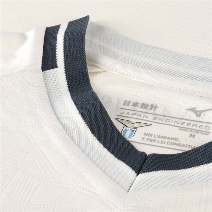 Maillot de Football à Manches Courtes pour Homme Mizuno Lazio Away Blanc