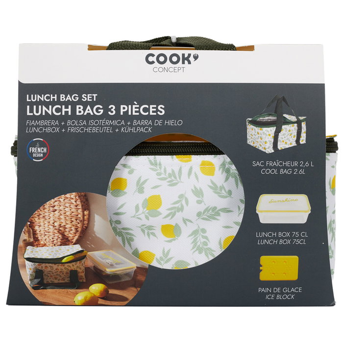 Cook Concept Sac isotherme avec fiambrera et bloc réfrigérant Cook Concept Sac isotherme avec fiambrera et bloc réfrigérant