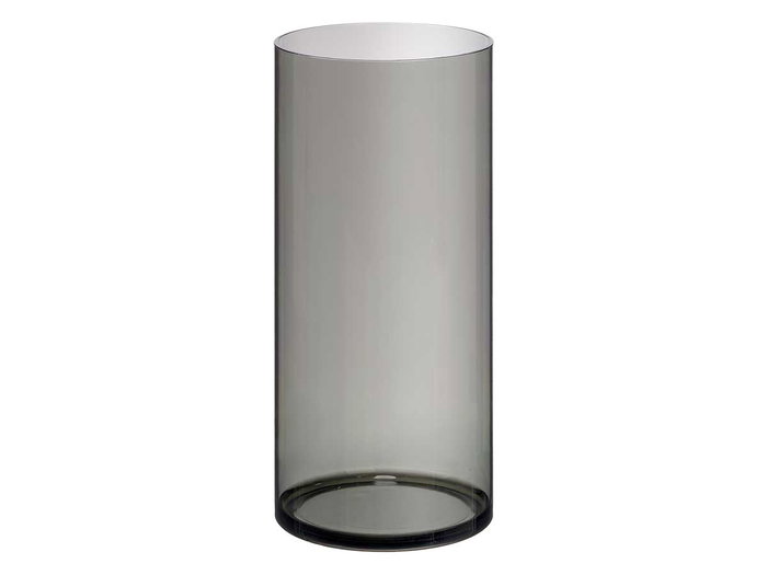 Giftdecor Jarron Aparenza Cylindrique en Acrylique Noir 15x35 cm (Set de 12)