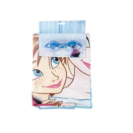 Cerdá Set Serviette de Plage et Lunettes de Natation Disney Frozen Bleu