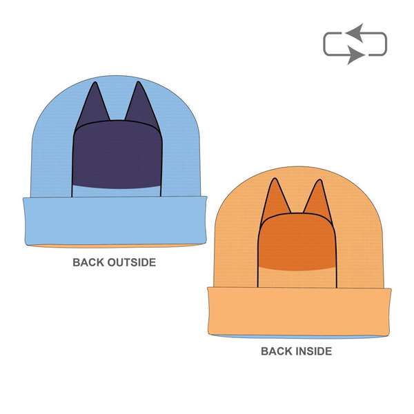 Cerdá - Gorro Punto Bluey - Bonnet en Laine - Bleu - 20 x 2 x 19 cm Cerdá - Gorro Punto Bluey - Bonnet en Laine - Bleu - 20 x 2 x 19 cm