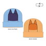 Cerdá - Gorro Punto Bluey - Bonnet en Laine - Bleu - 20 x 2 x 19 cm