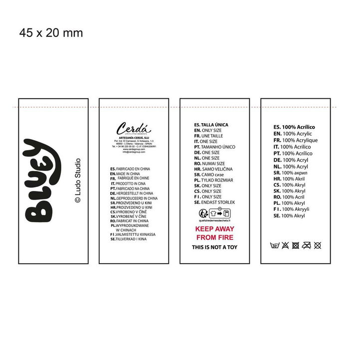 Bonnet enfant Bluey Bleu