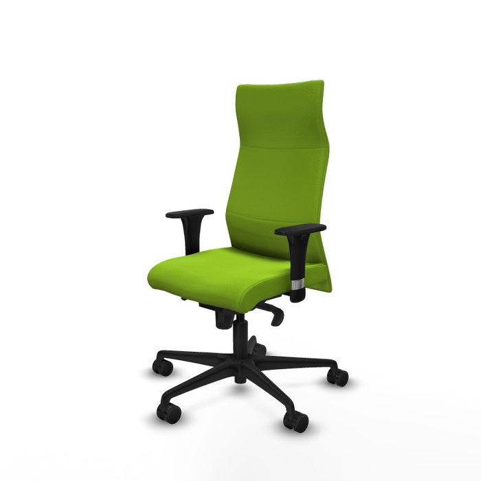 Piqueras Y Crespo Fauteuil Albacete, Similicuir Pistacho, Mécanisme Synchrone, Accoudoirs 1D