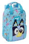 Safta Mochila infantil con asas adapt. a carro bluey 20x28x8 cm - Sac à dos enfant adapté au chariot Bluey, 20 x 28 x 8 cm