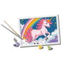 Ravensburger Tableau à Peindre par Numéros Créatif – Série D Classic, Licorne Rose Néon, Réf. 23977, Pour Enfants à partir de 9 ans