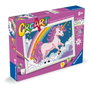 Ravensburger Tableau à Peindre par Numéros Créatif – Série D Classic, Licorne Rose Néon, Réf. 23977, Pour Enfants à partir de 9 ans