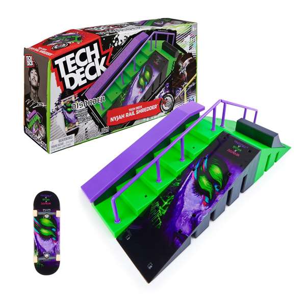 Spin Master Tech Deck Piste de skate Nyjah X-Connect avec rampes modulaires et connecteurs - 35x15x13 cm
