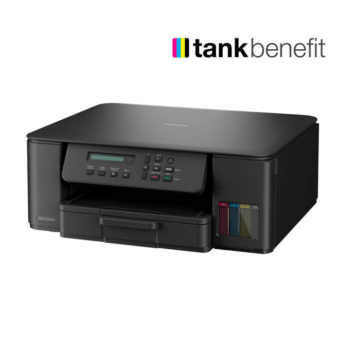 Brother DCP-T580DW Imprimante multifonction couleur Jet d'encre WiFi Duplex automatique Recharge