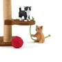 Schleich 42501 Farm World - Coffret aire de jeu figurines chats et chatons adorables, pour enfants à partir de 3 ans