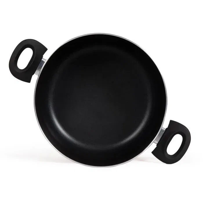 Livoo Faitout en Aluminium Antiadhésif 28 cm Noir - Compatible Induction et Tous Feux - Réf. MEP151N Livoo Faitout en Aluminium Antiadhésif 28 cm Noir - Compatible Induction et Tous Feux - Réf. MEP151N