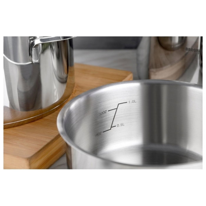 Batterie de Cuisine Bergner Classic Argenté 6 Pièces