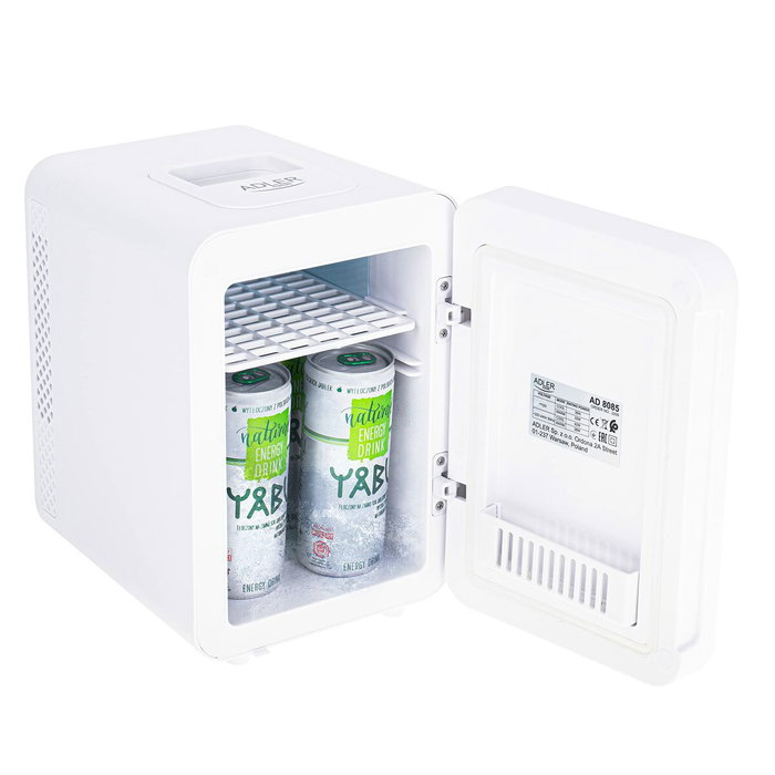 Adler Mini Réfrigérateur à Cosmétiques AD 8085 Blanc Miroir 4 L
