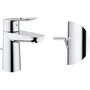 GROHE Mitigeur de lavabo monocommande Bauloop S (Réf. 23335000) - Chrome, bec fixe, cartouche céramique 28 mm, système d'économie d'eau