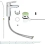 GROHE Mitigeur de lavabo monocommande Bauloop S (Réf. 23335000) - Chrome, bec fixe, cartouche céramique 28 mm, système d'économie d'eau