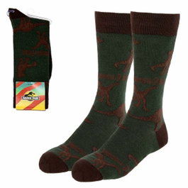 Jurassic Park Chaussettes Unisexe Vert foncé 40-46