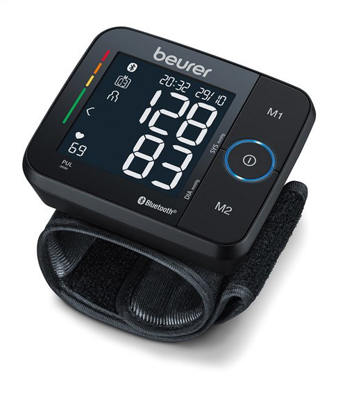 Beurer Tensiomètre de poignet automatique avec Bluetooth BC-54 - Mesure et suivi des valeurs sur smartphone
