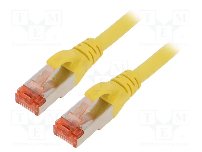 DIGITUS Cordon de raccordement Cat 6 S/FTP jaune 1m RJ45 DIGITUS Cordon de raccordement Cat 6 S/FTP jaune 1m RJ45
