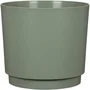 Deroma Pot de Fleurs Rond 236, 13 L, 29 cm de Diamètre, Vert - Design Élégant et Contemporain pour Intérieur et Extérieur