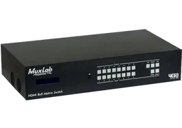 MUXLAB Matrice HDMI/HDBaseT 8x8 4K60 – 8 Entrées HDMI, 8 Sorties HDBaseT, 1 Sortie HDMI, Contrôle RS232/IR/LAN