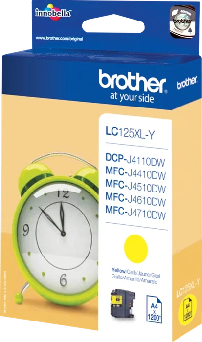 Brother LC125XLY Cartouche d'encre jaune Brother LC125XLY Cartouche d'encre jaune