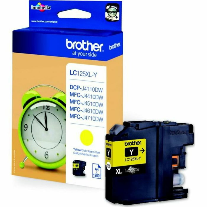 Brother LC-125XLY Cartouche d'encre Jaune Haute Capacité Brother LC-125XLY Cartouche d'encre Jaune Haute Capacité