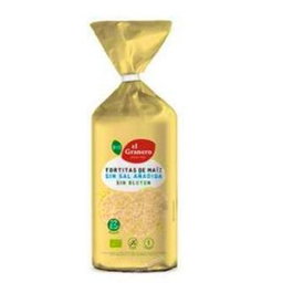 El Granero Lot de 12 galettes de maïs bio sans sel 130 g