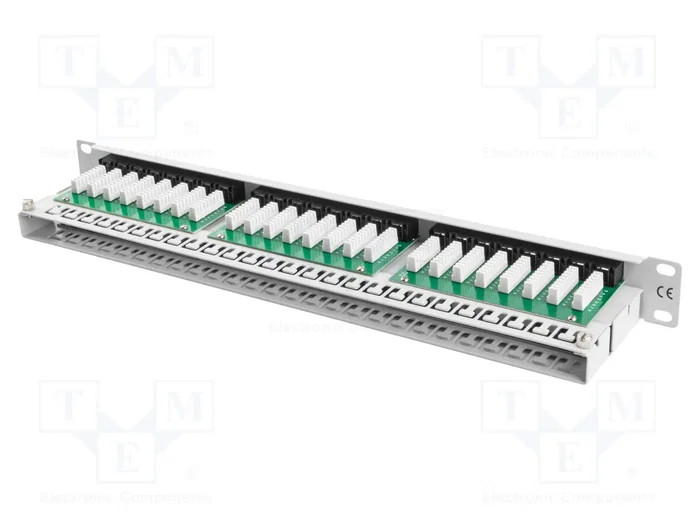 LANBERG Panneau de brassage Cat 5e 48 ports RJ45 blanc 1U