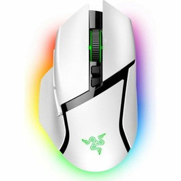 Razer Souris sans fil Basilisk V3 Pro Gaming White RZ01-04620200-R3G1 avec capteur optique 30K DPI et 11 boutons programmables