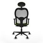 Piqueras y Crespo Chaise de Bureau avec Appui-tête 1D036N1 Pistache
