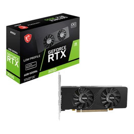 MSI GeForce RTX 3050 LP E 6G OC Carte Graphique NVIDIA Ampere Low Profile GDDR6