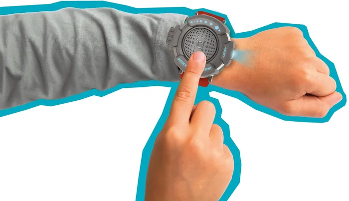 Clementoni - Montre Agent Secret pour Enfants avec Lampe LED et Transformateur de Voix - Sangle Ajustable