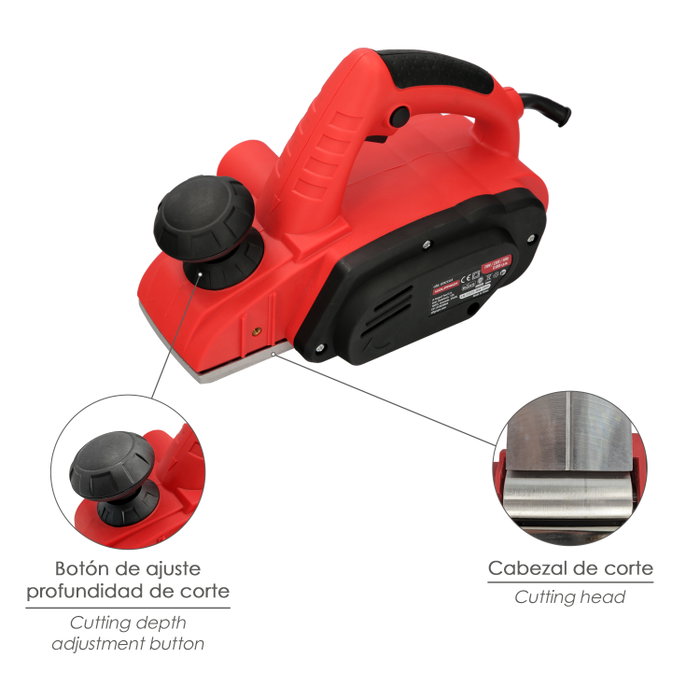 WOLFPACK LINEA PROFESIONAL Cepillo Eléctrico 710W 82mm
