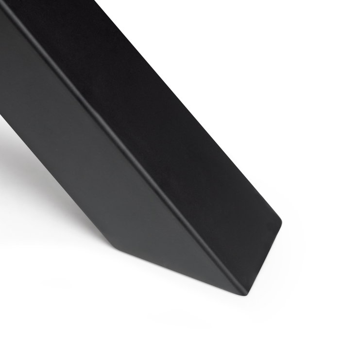 Emuca Jeu de pieds Cross pour table, largeur 695mm, Acier, Peint en noir